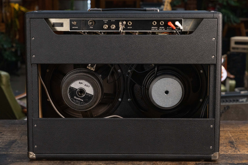 1974 Guyatone Reverb Jazz GA-1050 Vintage Silverface Tube Amp 2x12, Serviced w/ 240v Operation