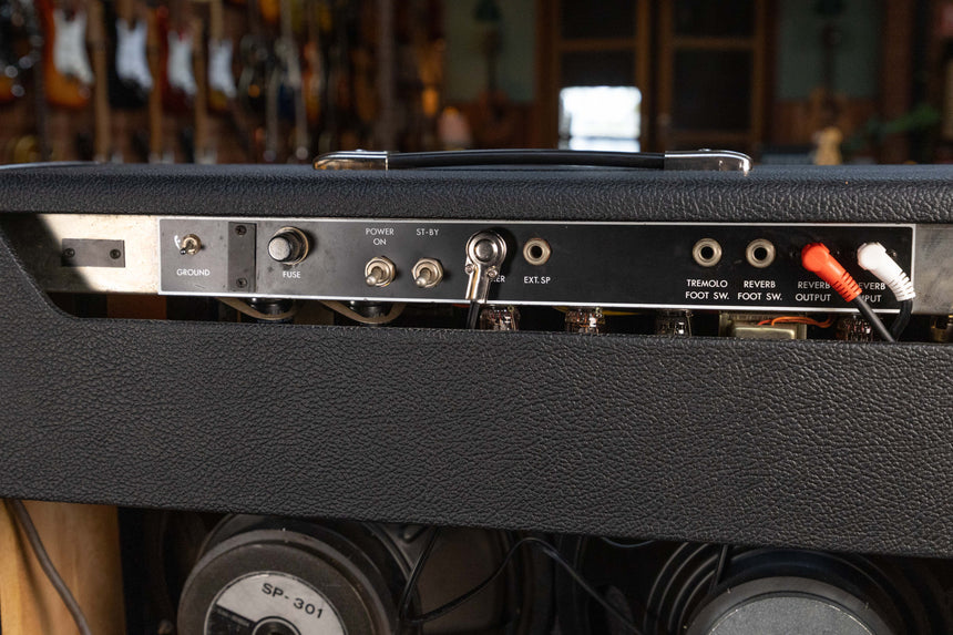 1974 Guyatone Reverb Jazz GA-1050 Vintage Silverface Tube Amp 2x12, Serviced w/ 240v Operation
