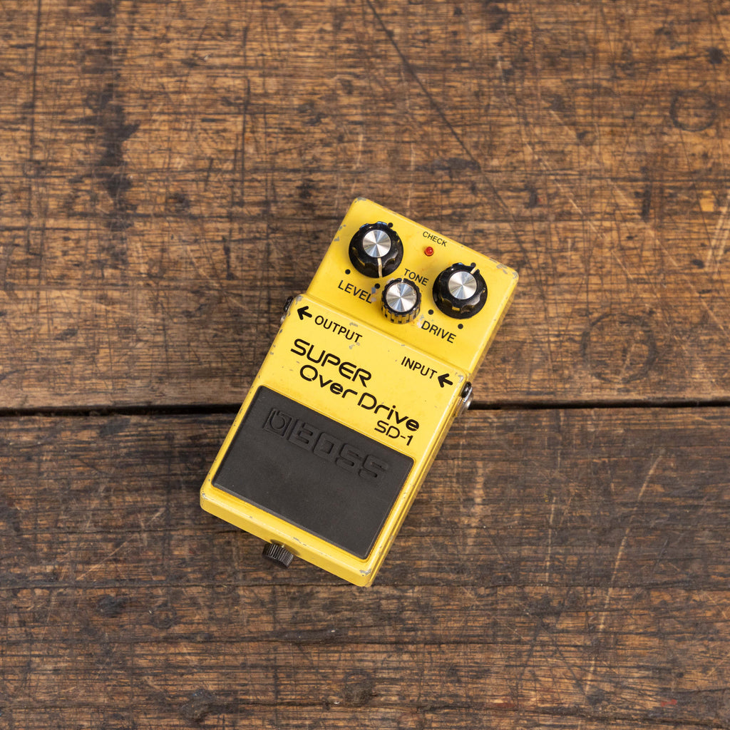 ギター BOSS SD-1 SUPER Overdrive Boss SD-1 Super OverDrive (Silver Label) 1997 - Present - Yellow
