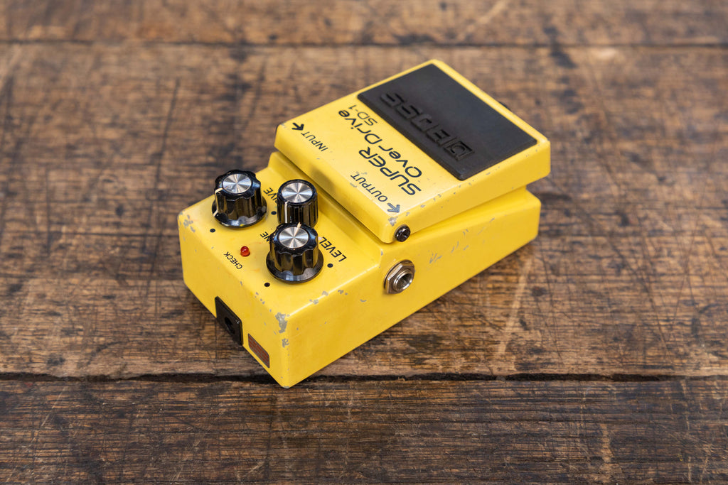 ギター BOSS SD-1 SUPER OverDrive Boss SD-1 Super OverDrive (Silver Label) 1997 - Present - Yellow