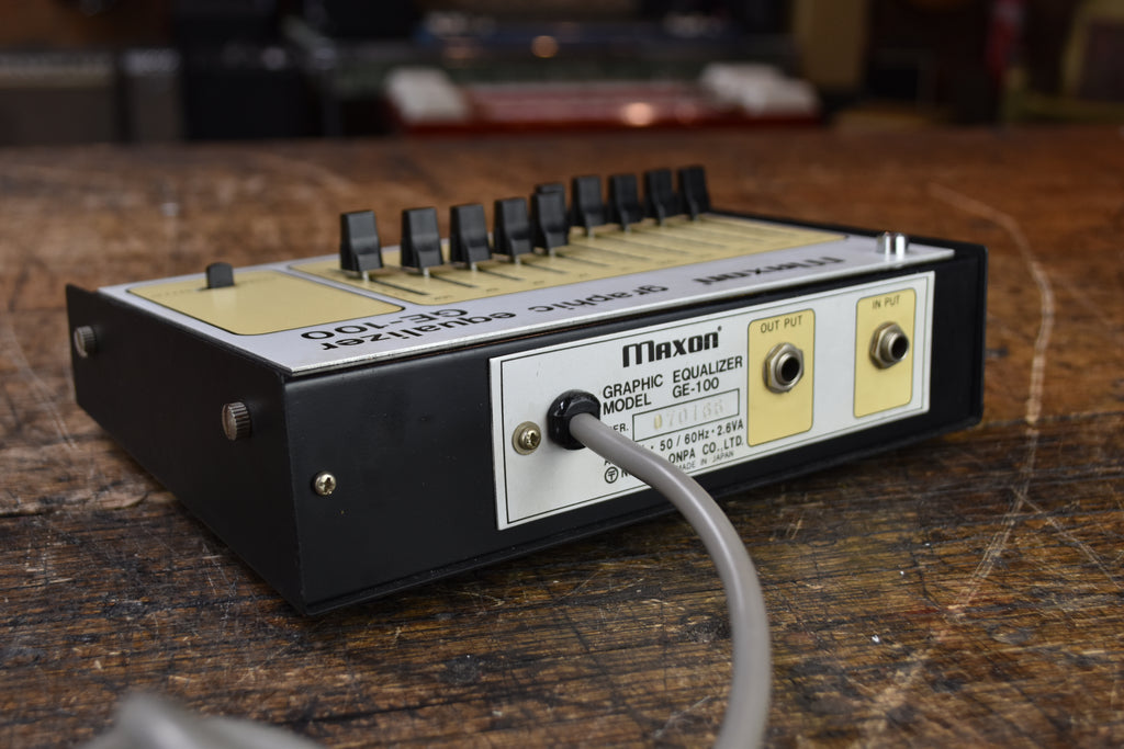 Maxon GE-100 グラフィックイコライザー Maxon GE-100 Graphic Equalizer EQ - Made in Japan - Original