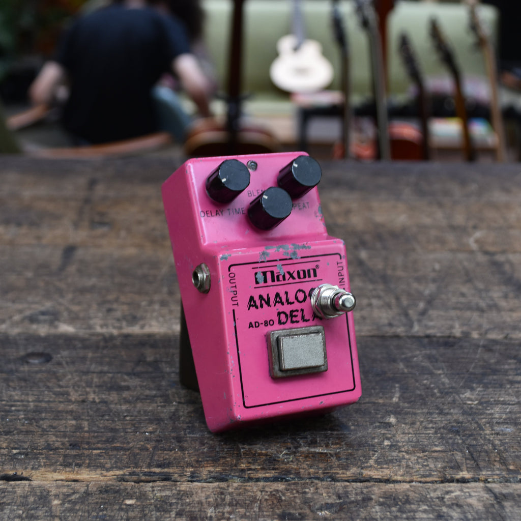 Maxon AD-80 Analog Delay 1980s - Pink – Clingan Guitars
