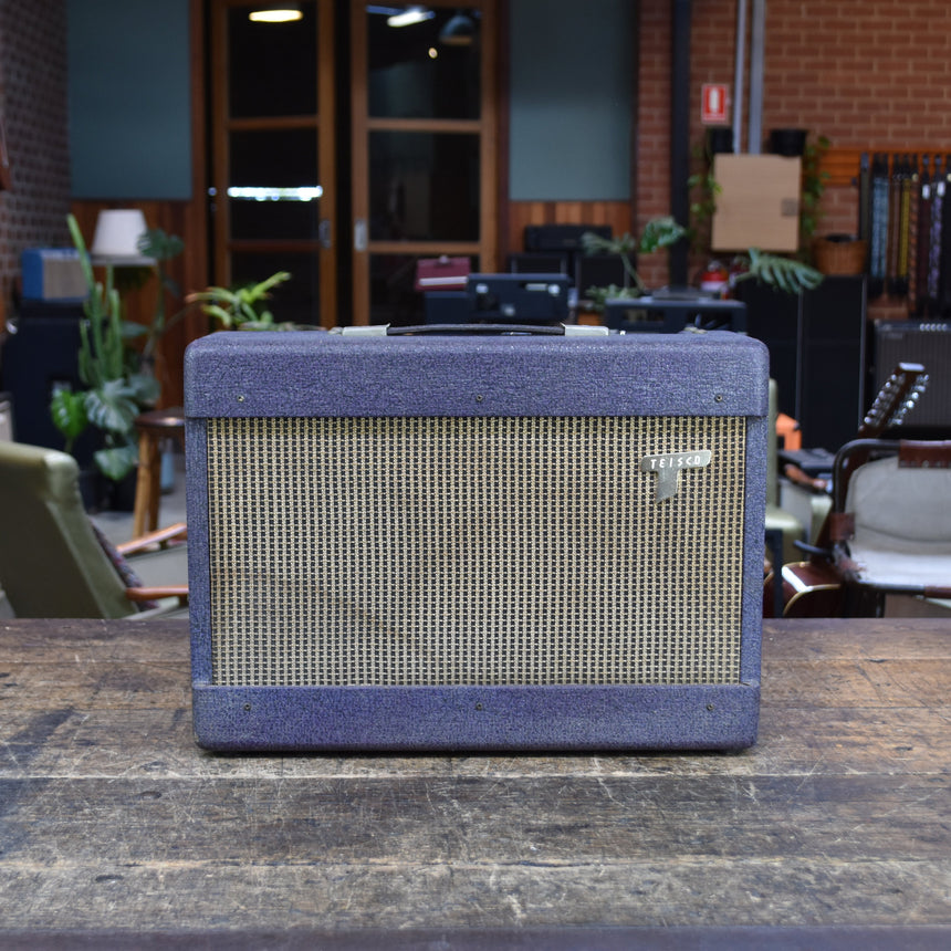 1960’s Teisco 71-C Tube Guitar Amp - Purple