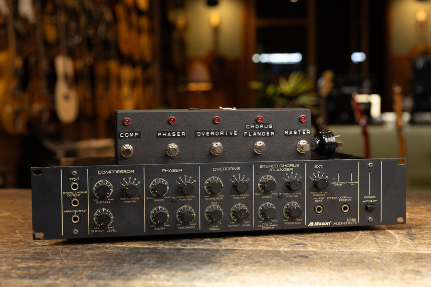 Maxon (Ibanez) UE401 Multi Effects Unit w/footswitch - 1980’s- 240v