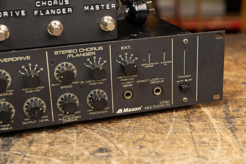 Maxon (Ibanez) UE401 Multi Effects Unit w/footswitch - 1980’s- 240v