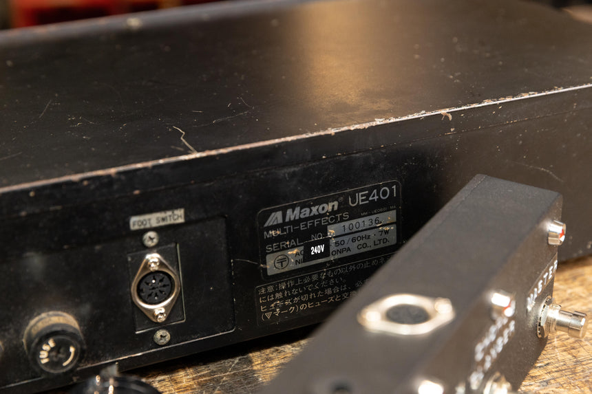 Maxon (Ibanez) UE401 Multi Effects Unit w/footswitch - 1980’s- 240v