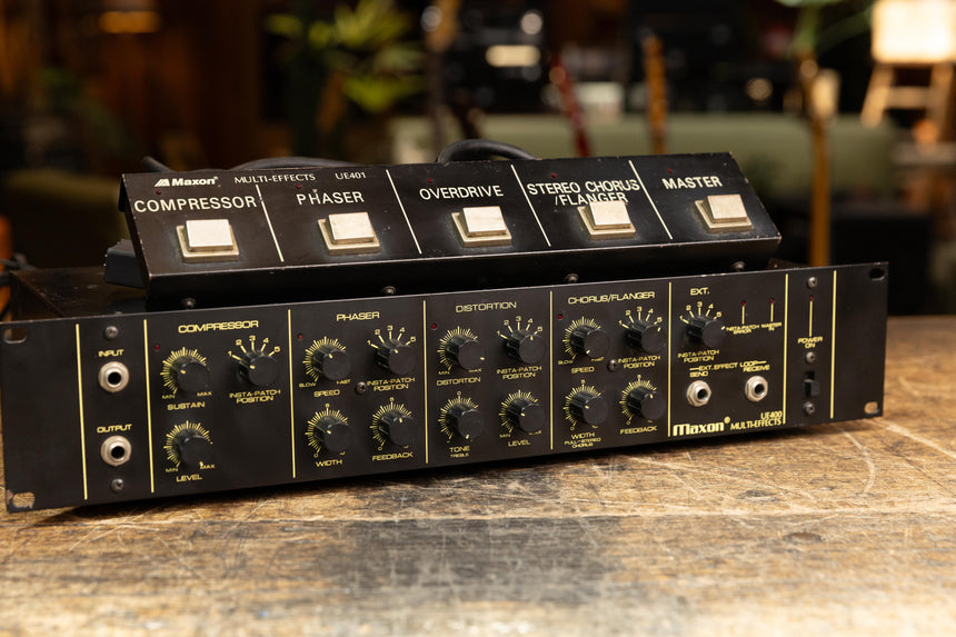 Maxon (Ibanez) UE405 Multi Effects Unit w/footswitch - 1980’s - 240v