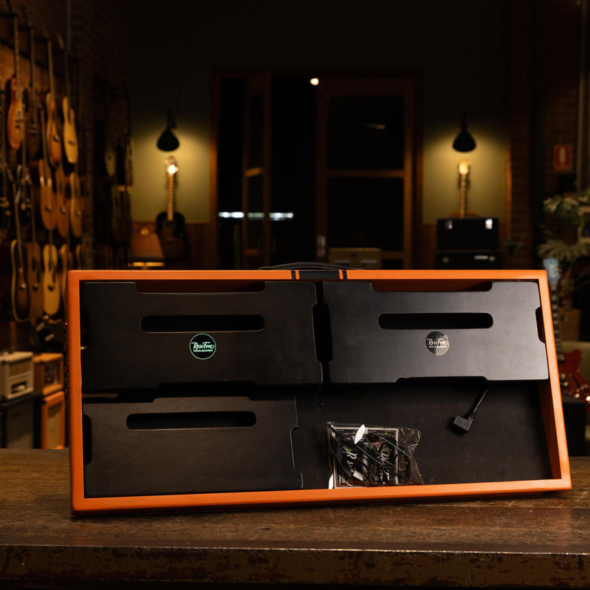 Rose Tone Pedalboard - Large Orange Tiered