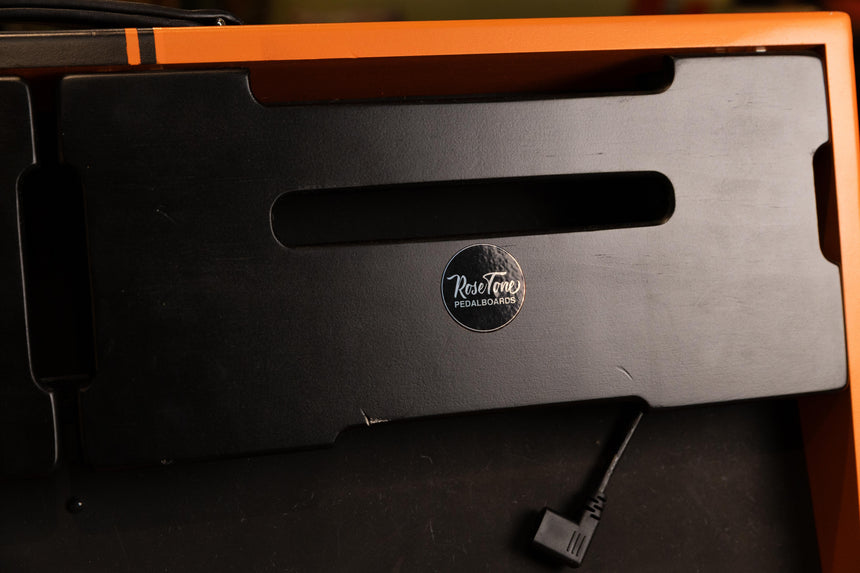 Rose Tone Pedalboard - Large Orange Tiered