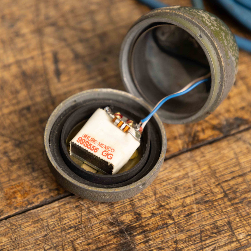 80s Shure 520D Green Bullet Harmonica Mic