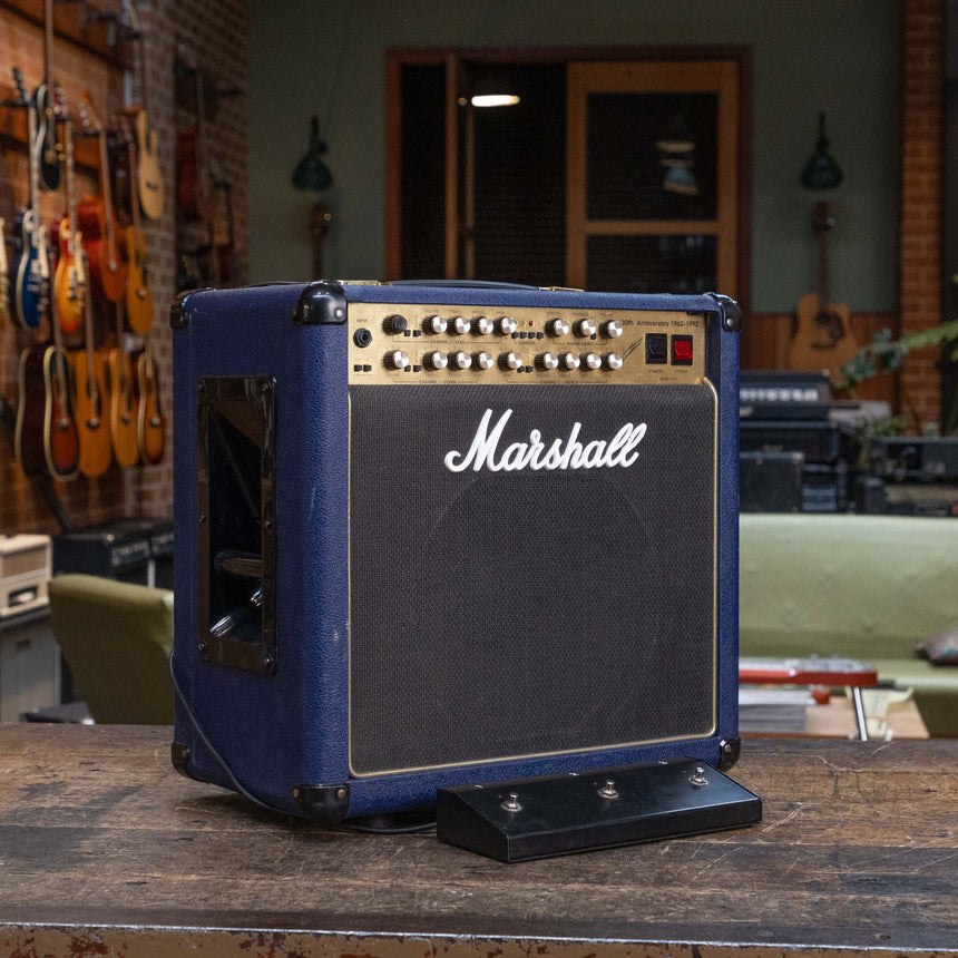 Marshall 6101 30th Anniversary Series 3-Channel 100-Watt 1x12" Guitar Combo 1992 - 1997 - Blue