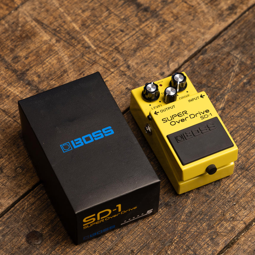 Boss SD-1 Super OverDrive (Silver Label) 1997 - Present - Yellow