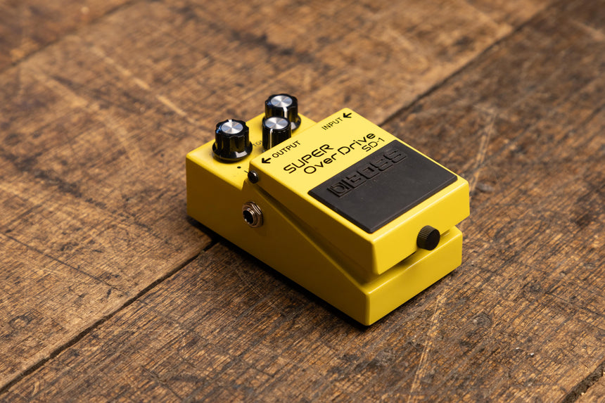 Boss SD-1 Super OverDrive (Silver Label) 1997 - Present - Yellow
