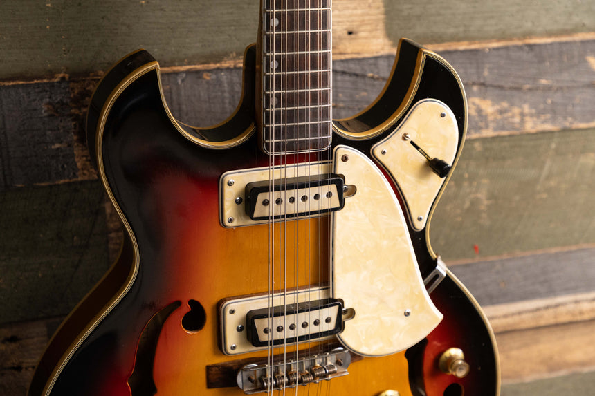 Aria Diamond 1312 Hollowbody 12-string 1960's - Sunburst