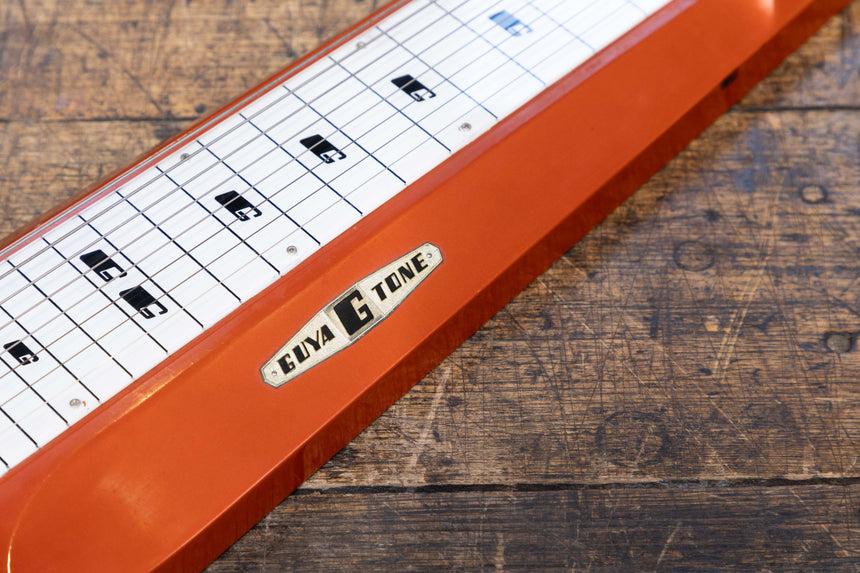 Guyatone HG-108C 8-String Lap Steel Gold Foil Pickups 1960 - Aged Candy Orange