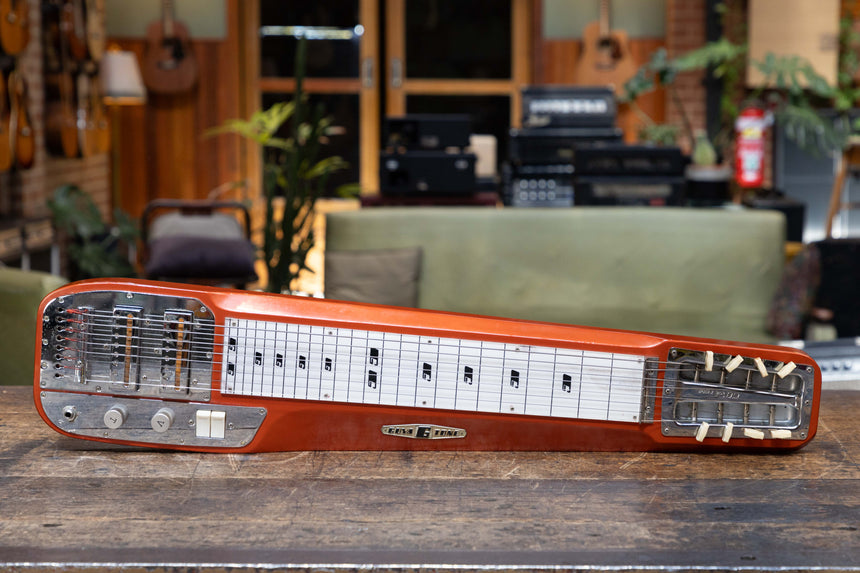 Guyatone HG-108C 8-String Lap Steel Gold Foil Pickups 1960 - Aged Candy Orange