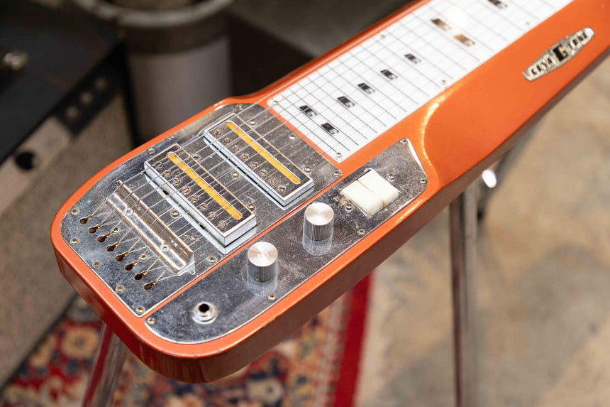 Guyatone HG-108C 8-String Lap Steel Gold Foil Pickups 1960 - Aged Candy Orange