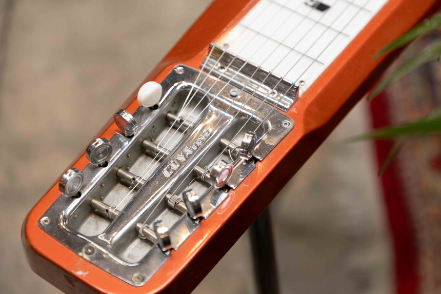 Guyatone HG-108C 8-String Lap Steel Gold Foil Pickups 1960 - Aged Candy Orange