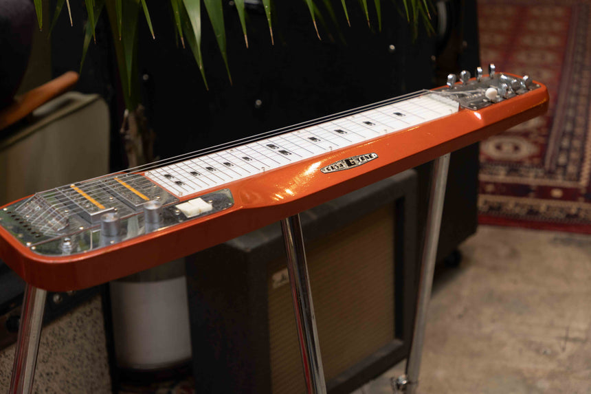 Guyatone HG-108C 8-String Lap Steel Gold Foil Pickups 1960 - Aged Candy Orange
