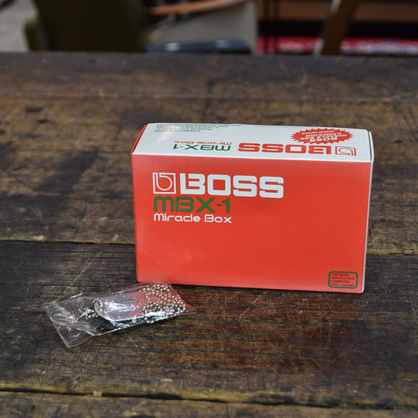 2003 Boss MBX-1 Miracle Box Rare Promotional Pedal Box (w/Boss Dog Tag)