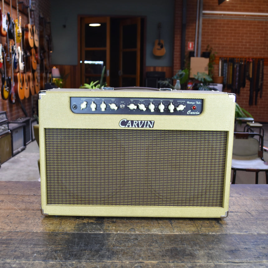 Carvin BelAir 212 Vintage Tube Series 50-Watt 2x12" Guitar Combo 1995 - 2017 - Tweed