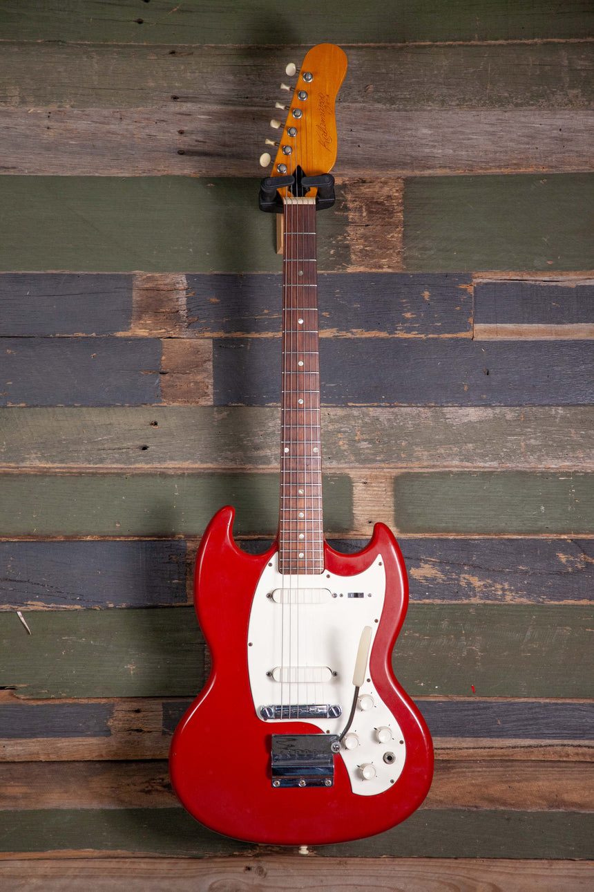 Vintage 60's Kalamazoo by Gibson - Red - w/ Gibson Chipboard Case