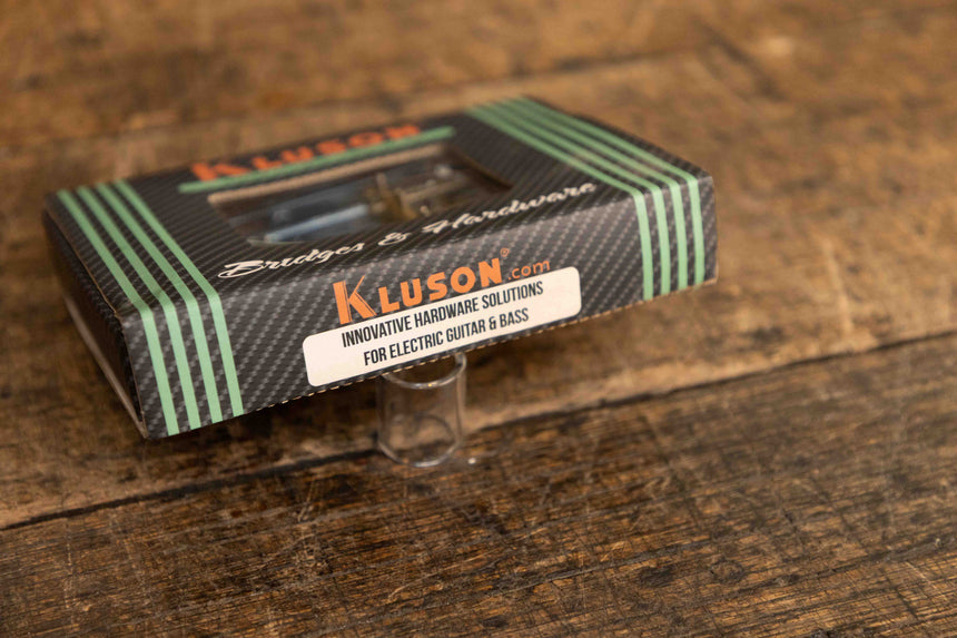 Kluson Left Hand Vintage Replacement Telecaster Bridge KVTBLHG-C - Brass Saddles - Chrome