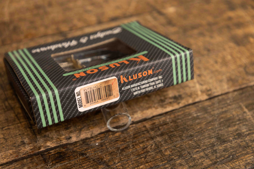 Kluson Left Hand Vintage Replacement Telecaster Bridge KVTBLHG-C - Brass Saddles - Chrome