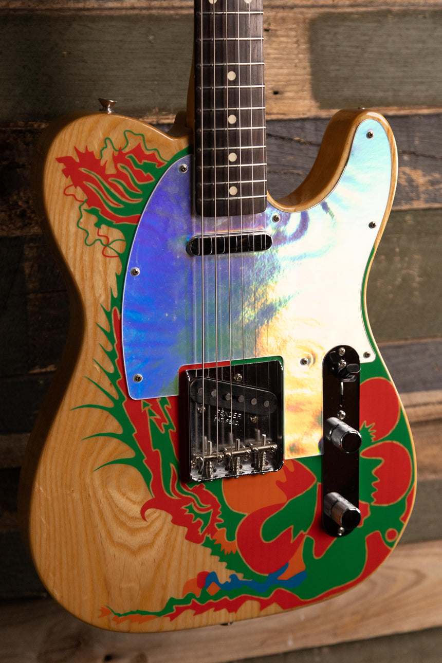 Fender Artist Series Jimmy Page Telecaster with Rosewood Fretboard 2019 - Natural with Dragon Graphic