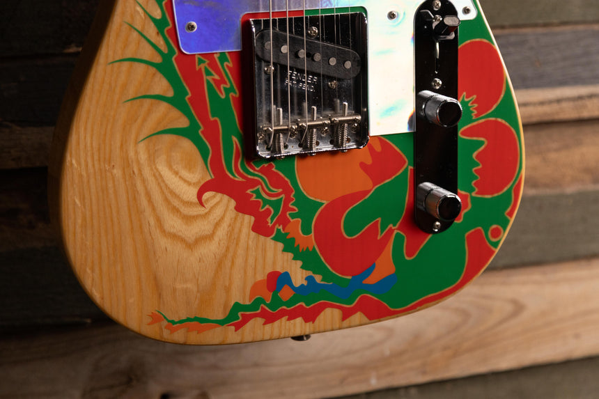 Fender Artist Series Jimmy Page Telecaster with Rosewood Fretboard 2019 - Natural with Dragon Graphic