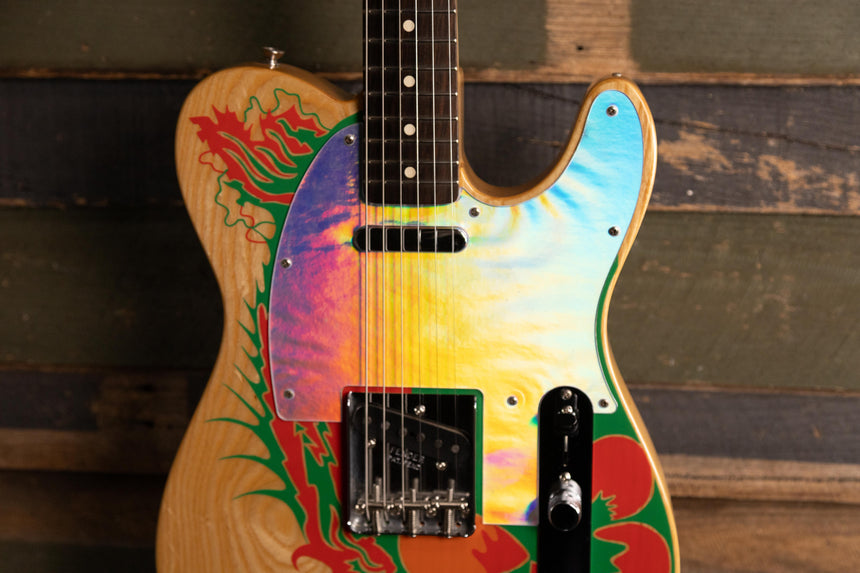 Fender Artist Series Jimmy Page Telecaster with Rosewood Fretboard 2019 - Natural with Dragon Graphic