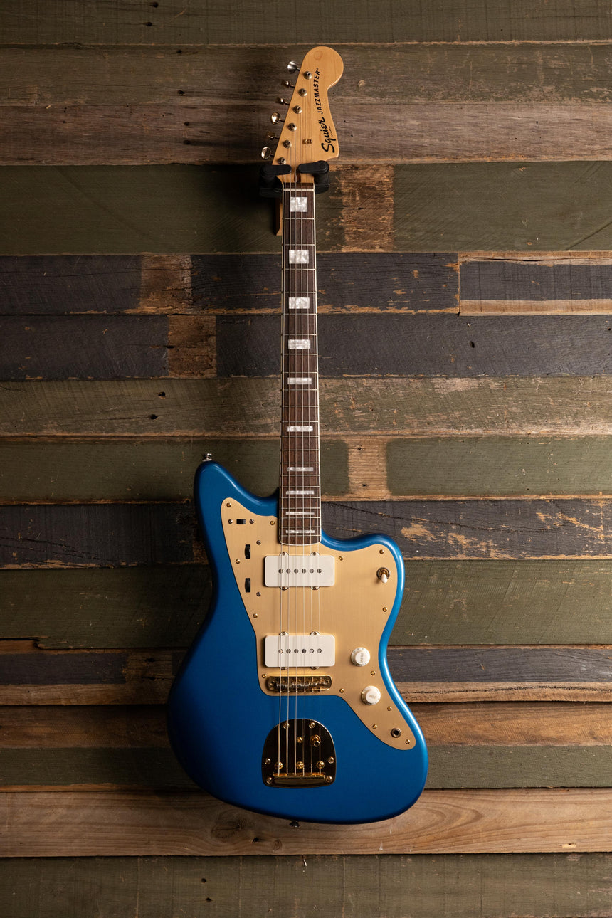Squier 40th Anniversary Jazzmaster Gold Edition Electric Guitar - Lake Placid Blue