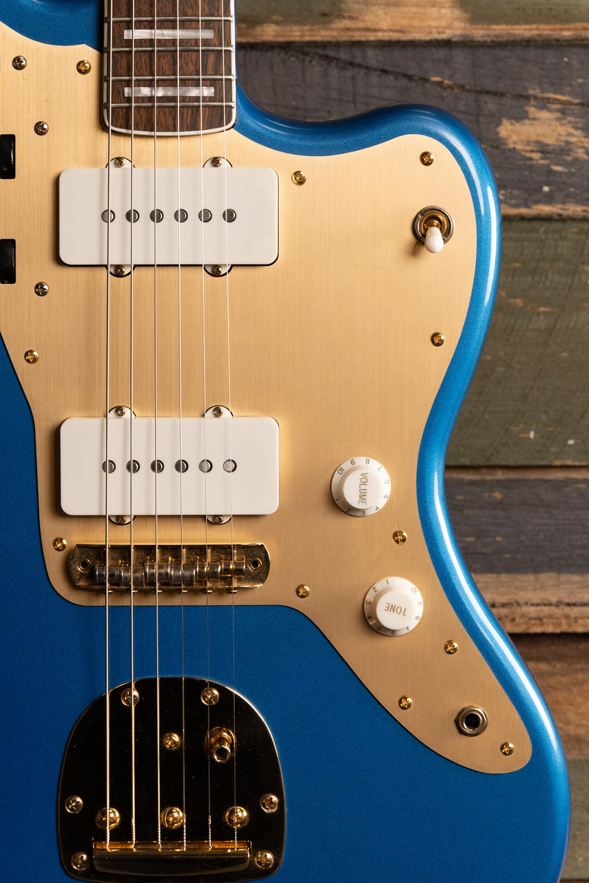 Squier 40th Anniversary Jazzmaster Gold Edition Electric Guitar - Lake Placid Blue