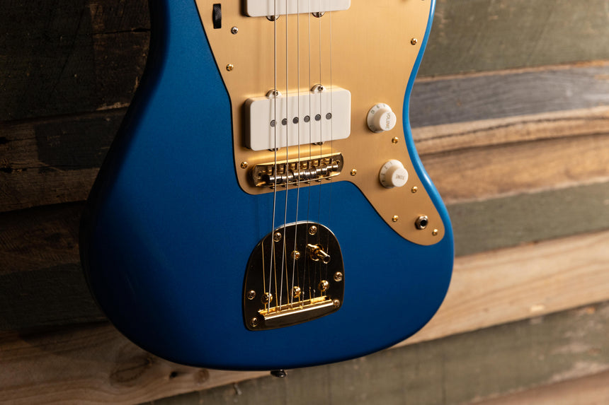 Squier 40th Anniversary Jazzmaster Gold Edition Electric Guitar - Lake Placid Blue