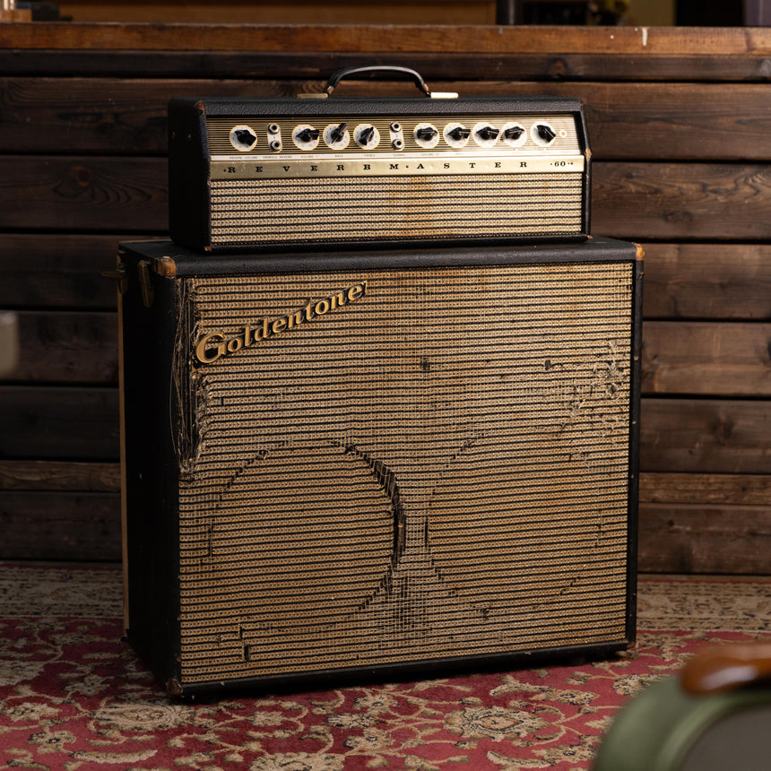 1966 Goldentone Reverbmaster 1764 Piggy-back 2x12 (Rola 12U)