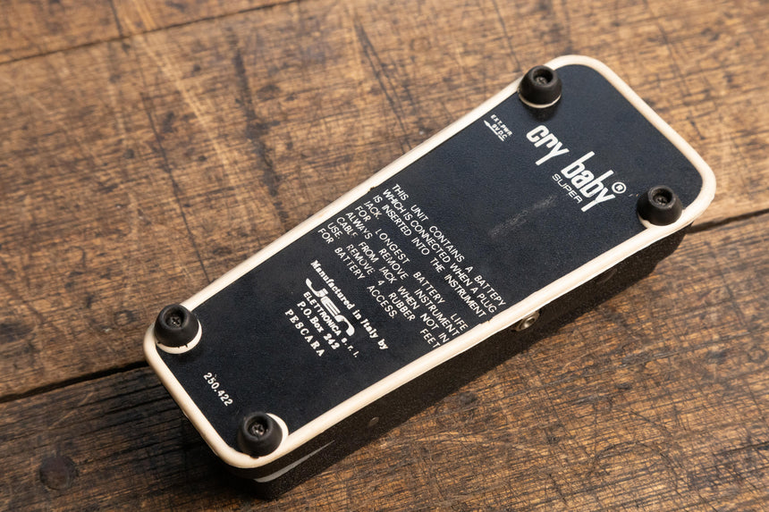 1970s Jen Cry Baby Super 250.422 Wah Pedal (Yellow Fasel)