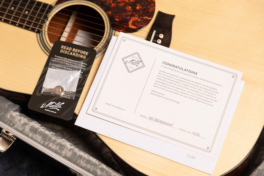 Maton Master Built Dreadnought 'Adirondack / Australian Red Cedar' Acoustic Guitar