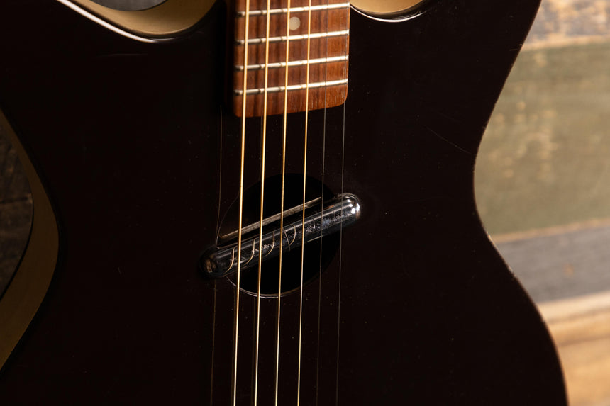 Danelectro 1990s Convertible Acoustic Electric Guitar - Black