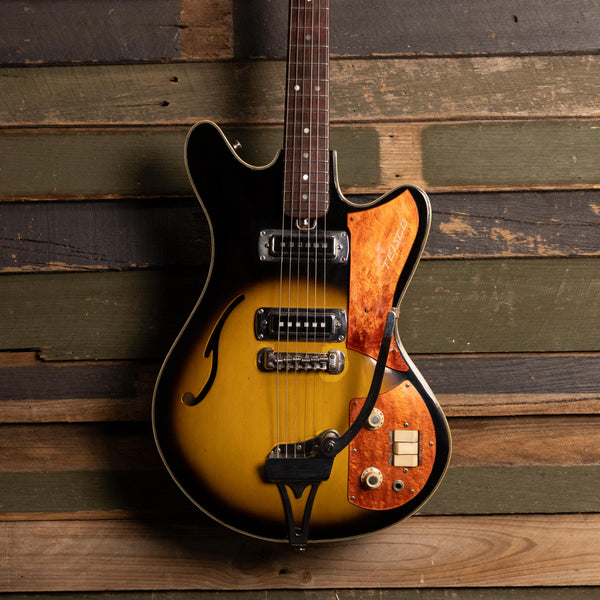 カシマシTeisco EP-200 1966 Teisco EP-200 Del Rey Thinline Hollowbody – Clingan Guitars