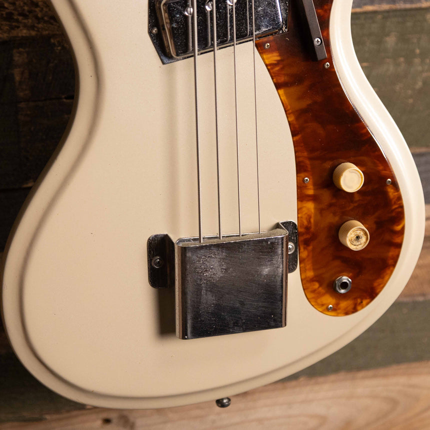 1968 Guyatone EB-01 Bass - White Sparkle