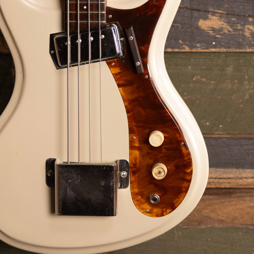 1968 Guyatone EB-01 Bass - White Sparkle