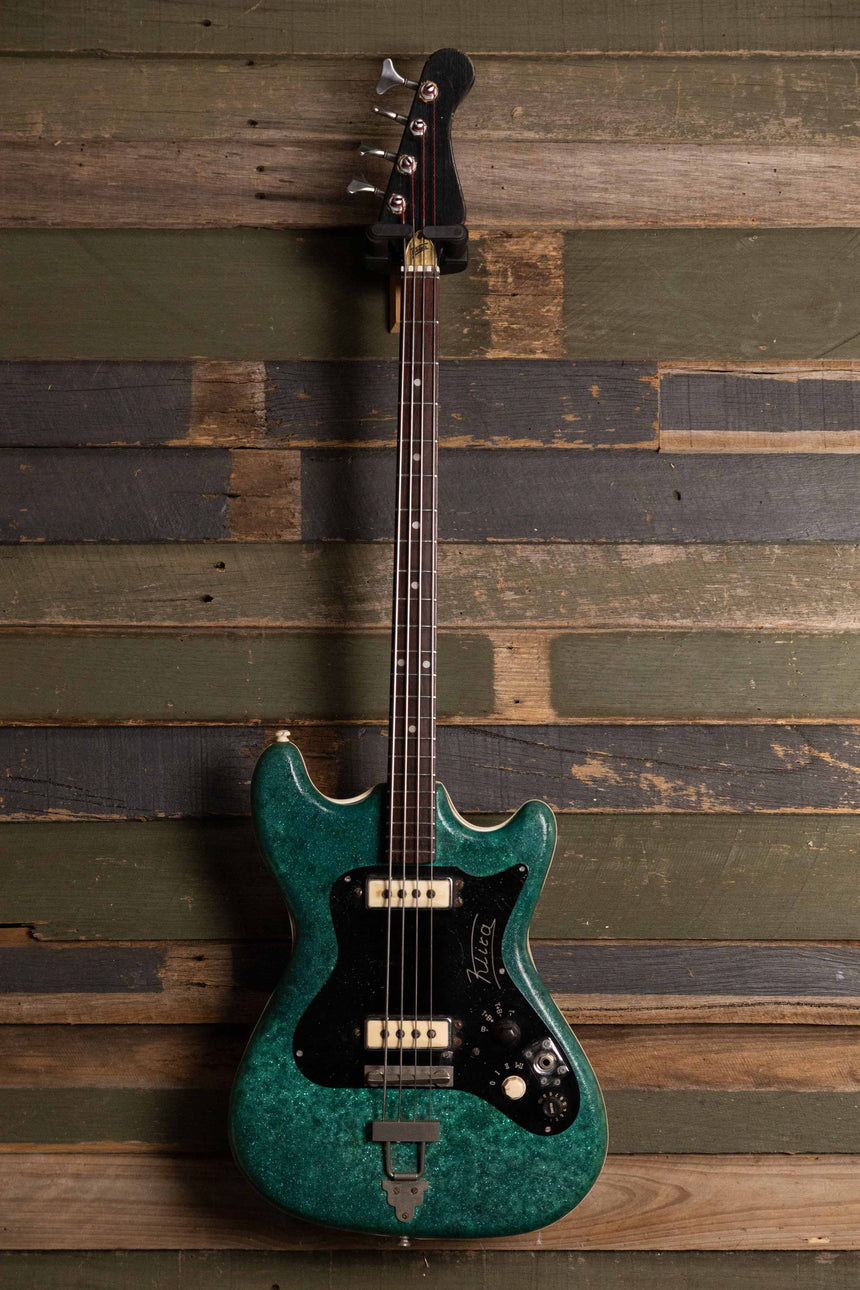 1964 Klira Oklahoma Bass 962 Turquoise Sparkle