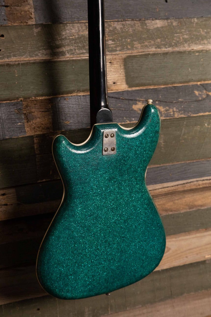 1964 Klira Oklahoma Bass 962 Turquoise Sparkle