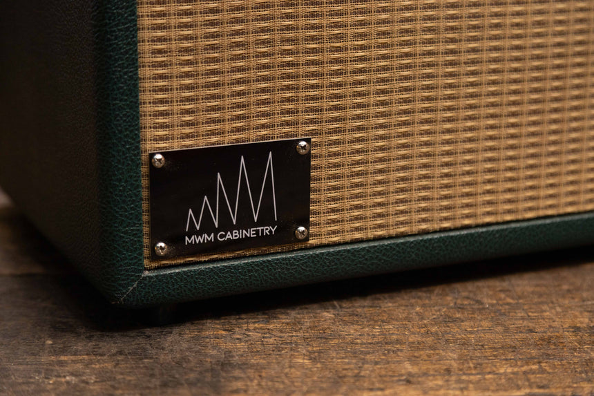 MWM Cabinetry Custom Order Mini Cab 1x12 - Forest Pine Green - Loaded with Jensen N12K 100w 8 ohm