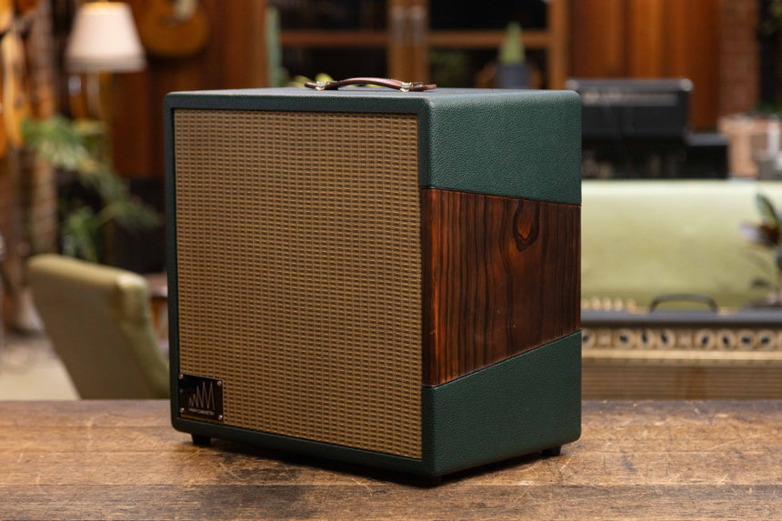 MWM Cabinetry Custom Order Mini Cab 1x12 - Forest Pine Green - Loaded with Jensen N12K 100w 8 ohm