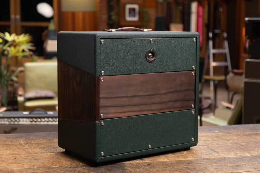 MWM Cabinetry Custom Order Mini Cab 1x12 - Forest Pine Green - Loaded with Jensen N12K 100w 8 ohm