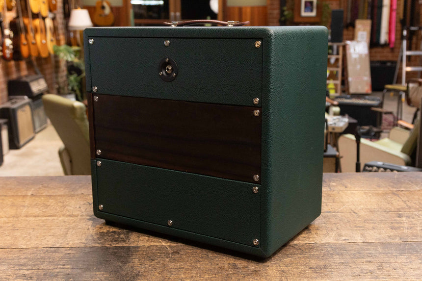 MWM Cabinetry Custom Order Mini Cab 1x12 - Forest Pine Green - Loaded with Jensen N12K 100w 8 ohm