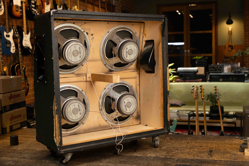 Marshall JCM 800 Lead Series Model 1960A 260-Watt 16ohm 4x12 Cabinet 1980s - Black