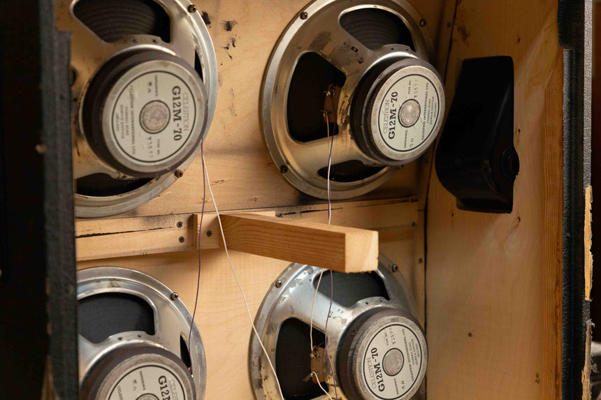 Marshall JCM 800 Lead Series Model 1960A 260-Watt 16ohm 4x12 Cabinet 1980s - Black