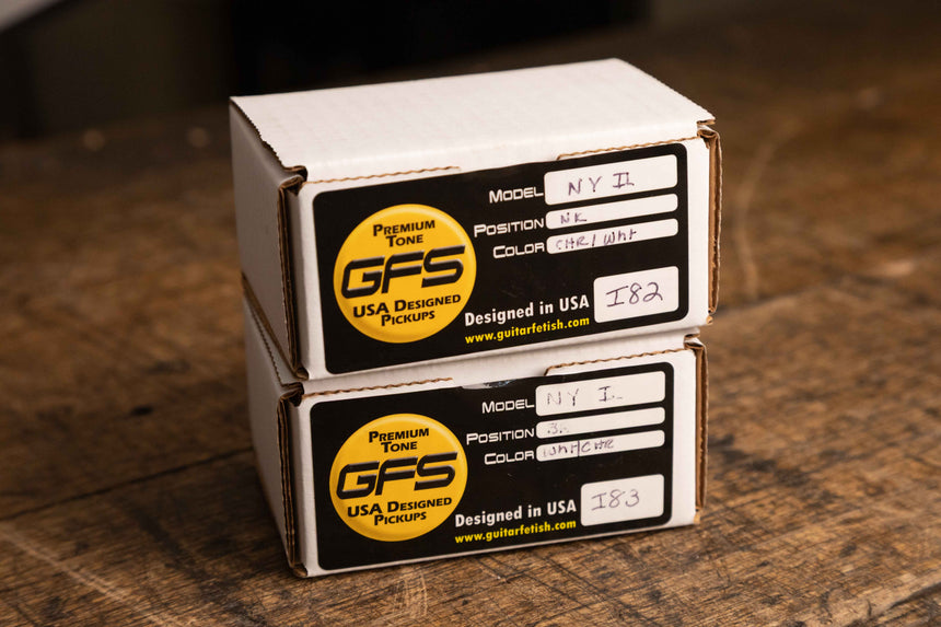 KP - GFS NYII Pickups, White/Chrome - Set